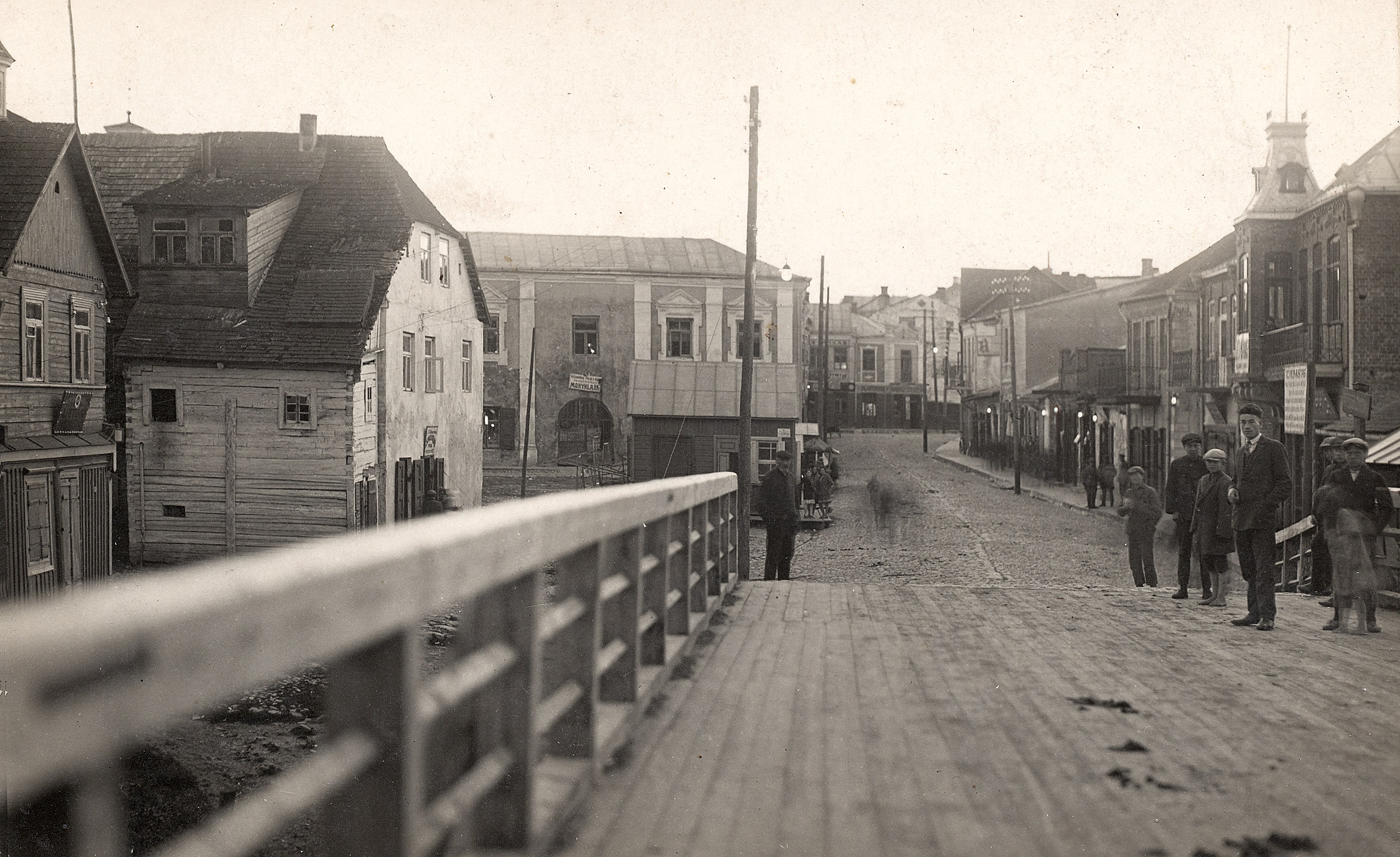 Pėsčiųjų tiltas per Nevėžį, 1928 m